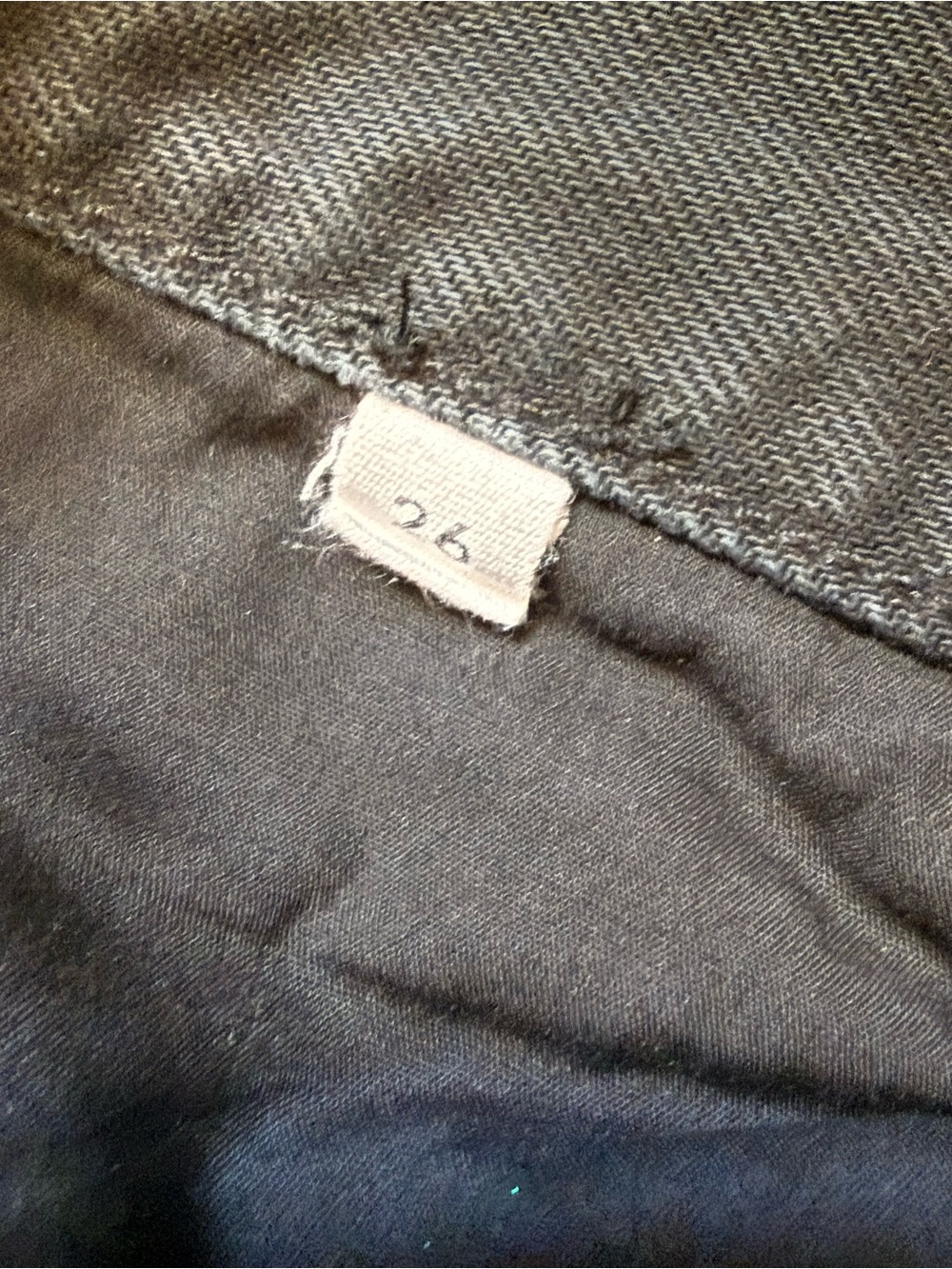 Ulla Johnson The Agnes Jean in Black Smoke Size 26 Made in USA Straight Leg Slim - Picture 10 of 15